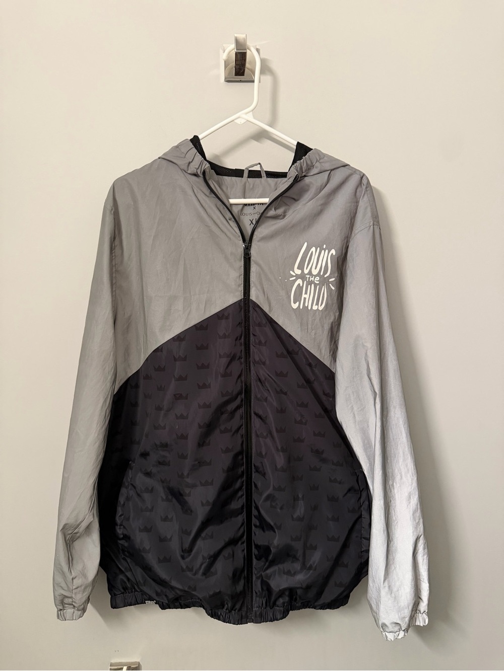 Louis The Child x Strata - Gray & Black Windbreaker Jacket